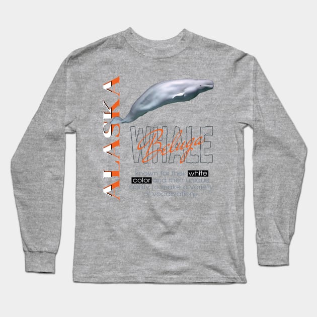 Alaska Whale Watching Long Sleeve T-Shirt by TeeText